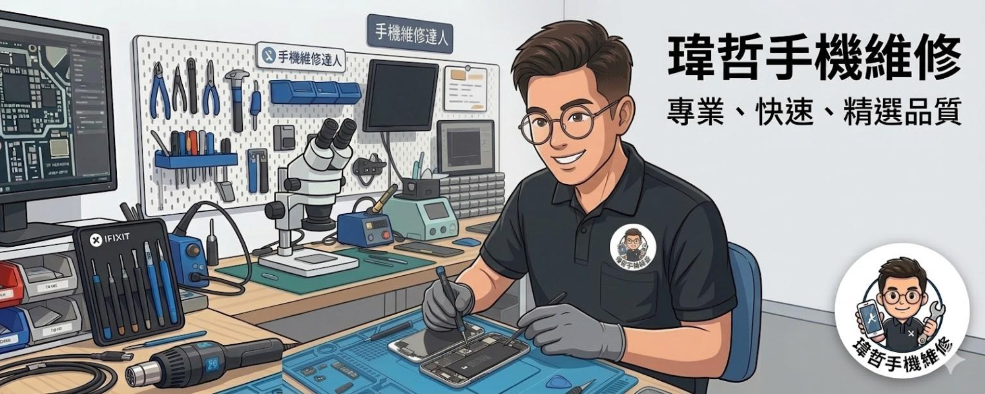 瑋哲手機維修 - 首頁形象大圖
